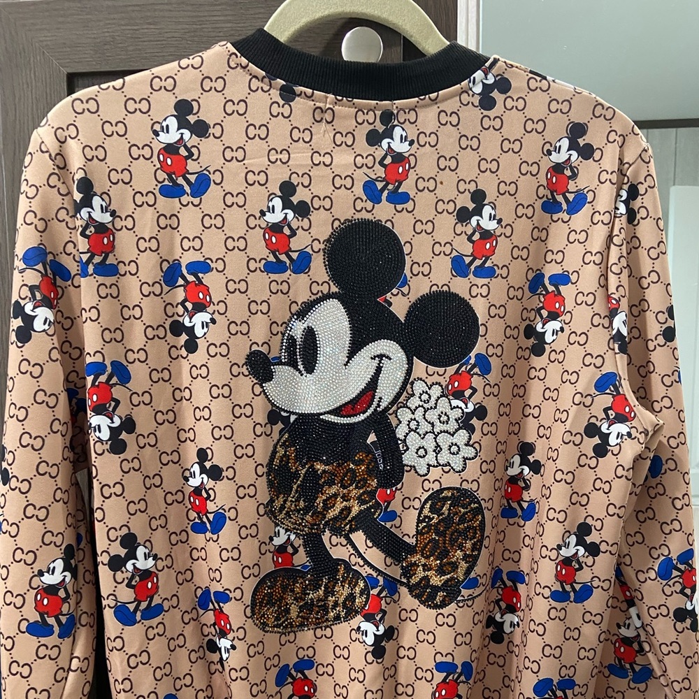 Rhinestones Micky Mouse Lightweight jacket
